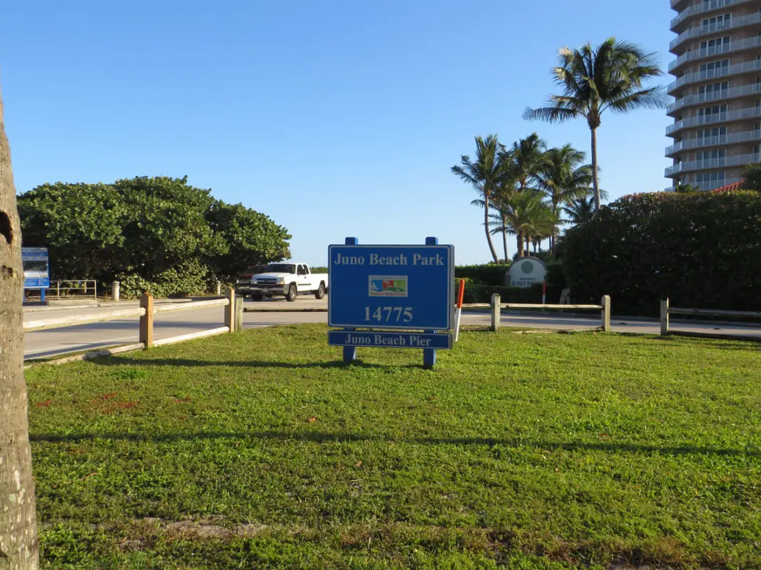 Picture of Juno Beach Park sign