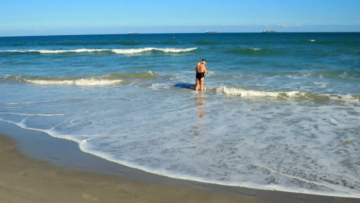 Picture of woman in water Cocoa Beach FL