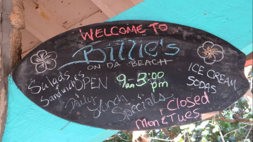 Picture of Billie's Restaurant Sign