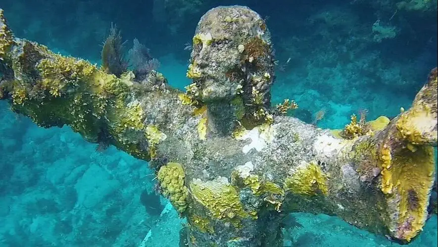 Picture of Christ of The Deep Statue Key Largo