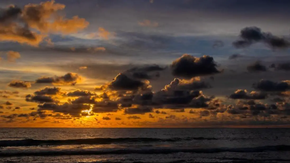 Orange sunset St. Pete Beach FL