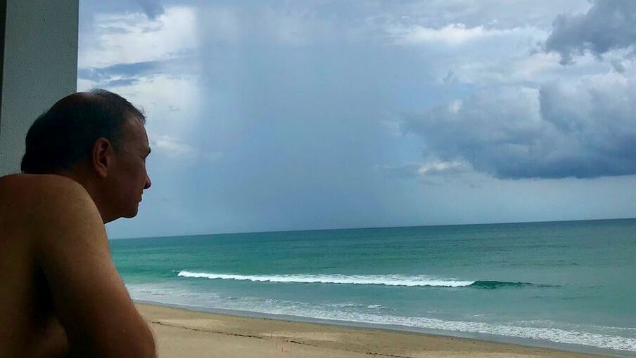 Picture of Jensen Beach rain over ocean