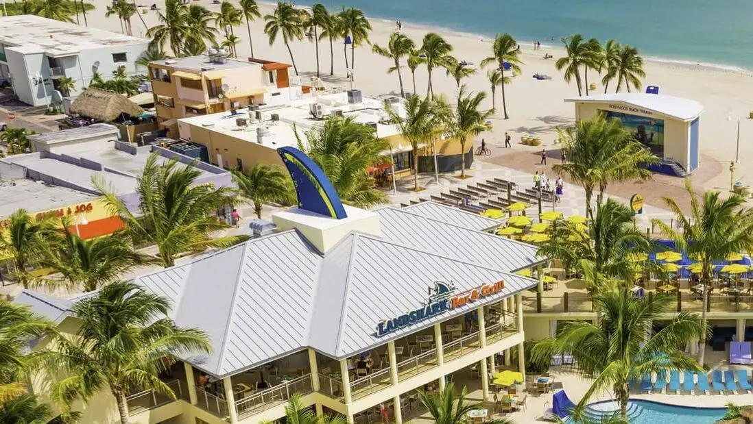 Aerial view of Margaritaville Hollywood Beach