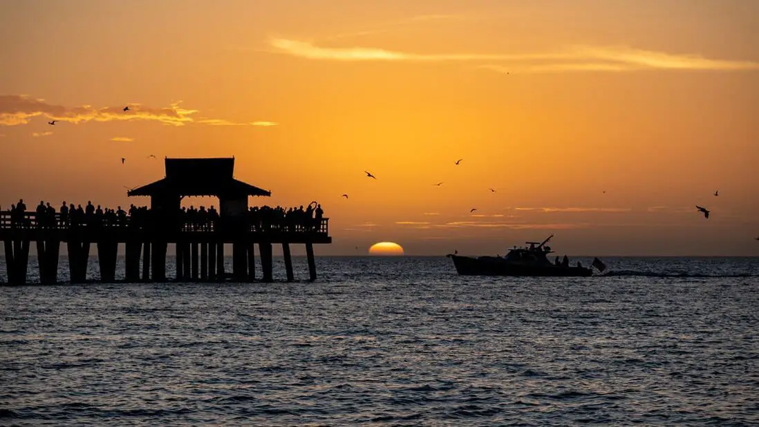 Picture of Naples Beach Pier Sunset