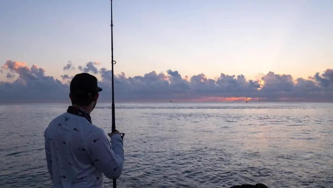 Fishing at sunrise in Florida