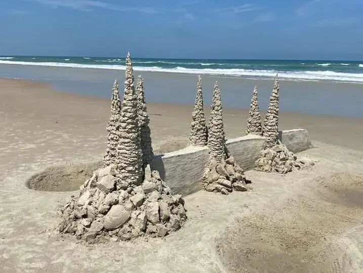 Picture of sandcastle on Daytona Beach Shores