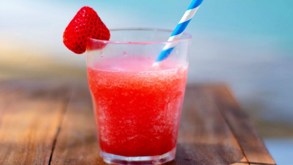 Picture of frozen drink at Siesta Key
