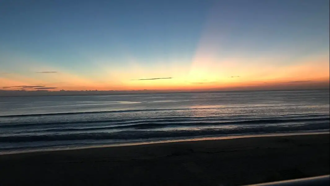 Sunrise over Atlantic Ocean at Jensen Beach FL