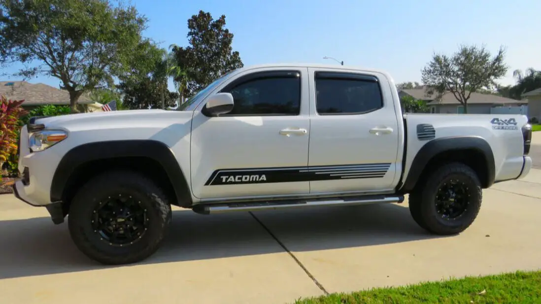 Picture of Tacoma truck with new tires