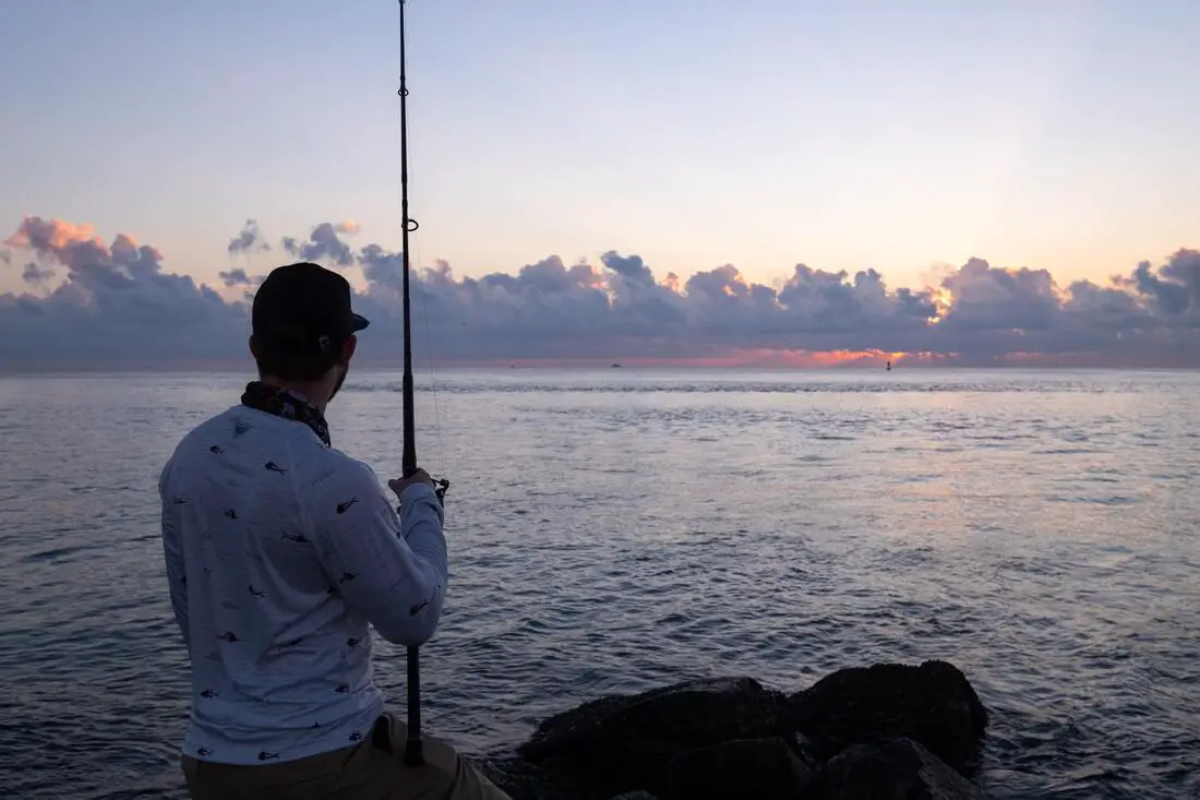 Fishing at sunrise in Florida