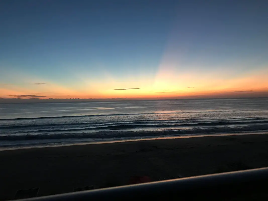 Sunrise over Atlantic Ocean at Jensen Beach FL